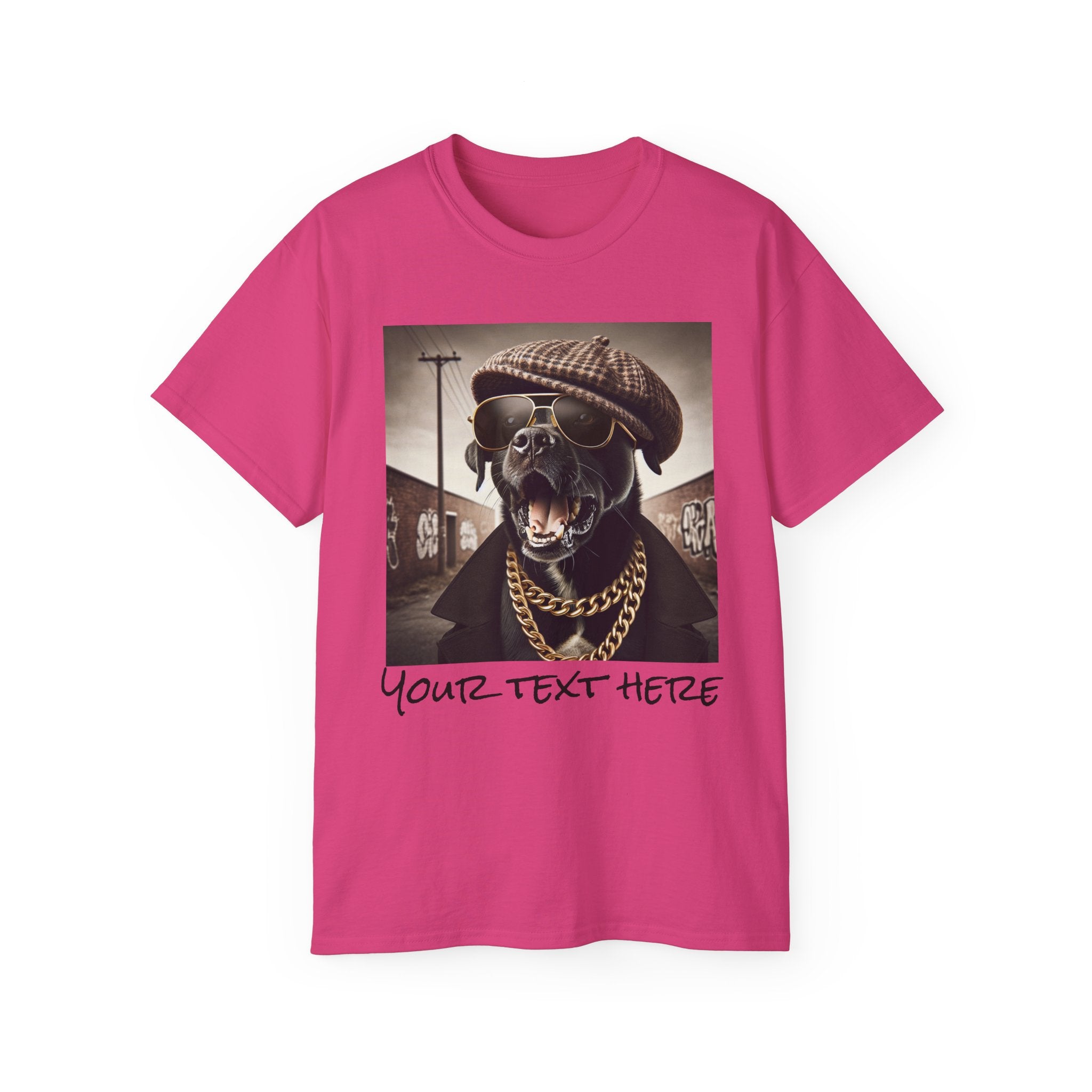 Mob Dog Unisex Tee, Mafia Dog Cotton T-shirt, Personalized Mobster Shirt, dog apparel