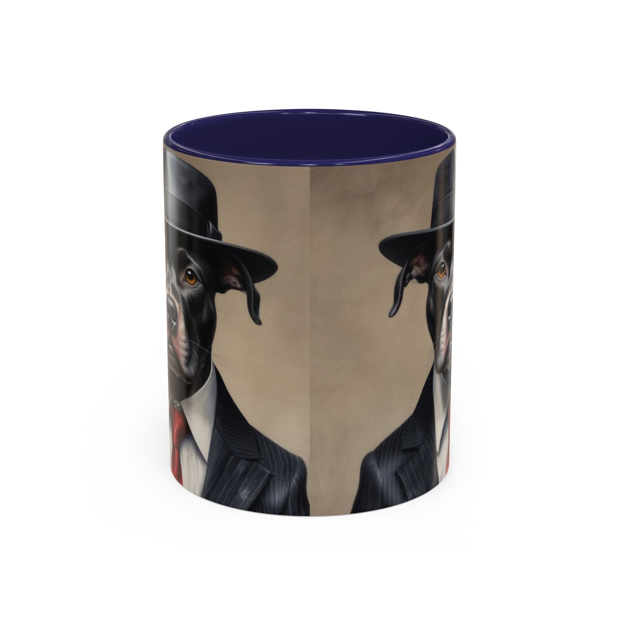 Mobster Pit Bull  Coffee Mug, Gangster Animal mug, Pet Lover Gift, Mafia Dog