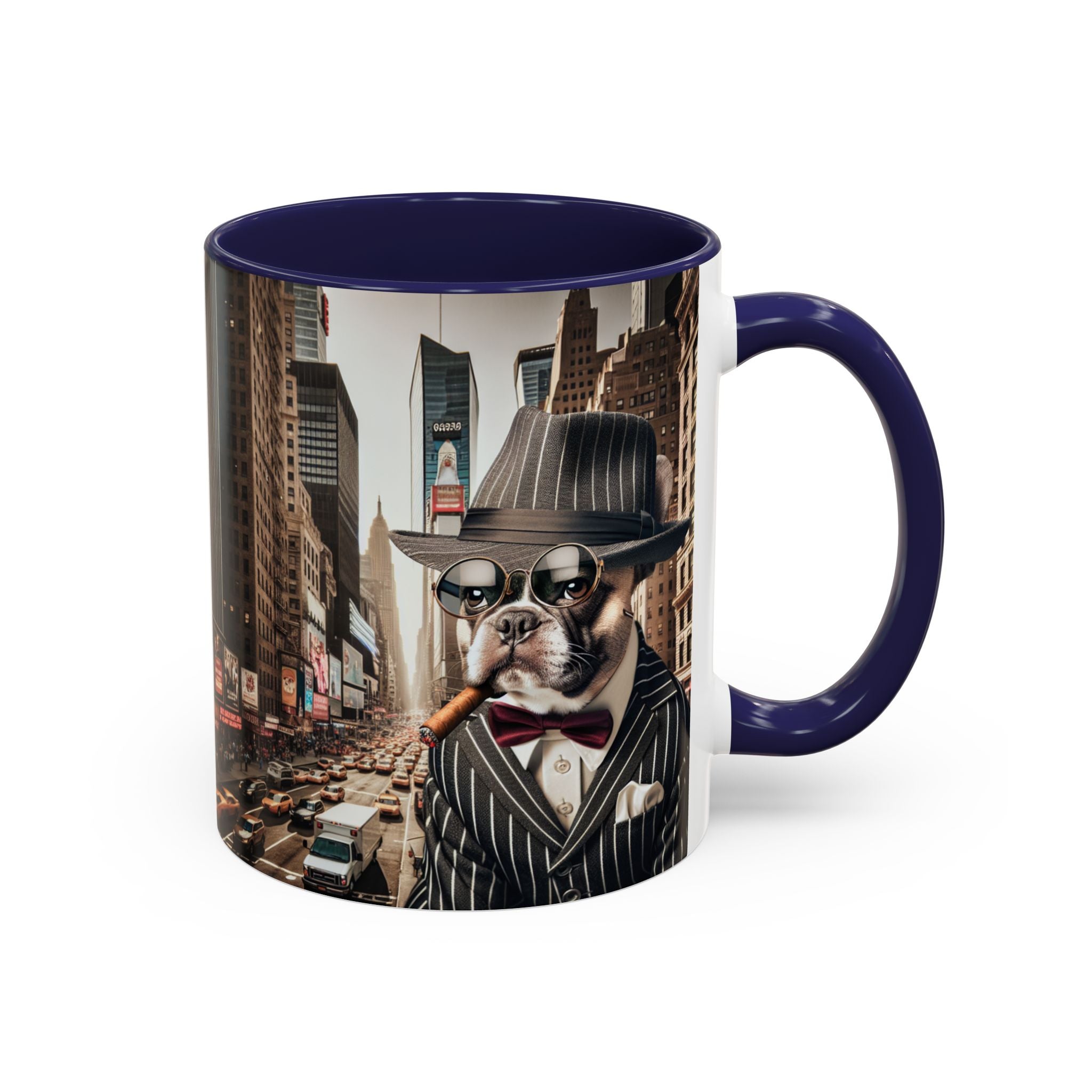 Pug Gangster Coffee Mug, fun dog coffee cup, Pug gift