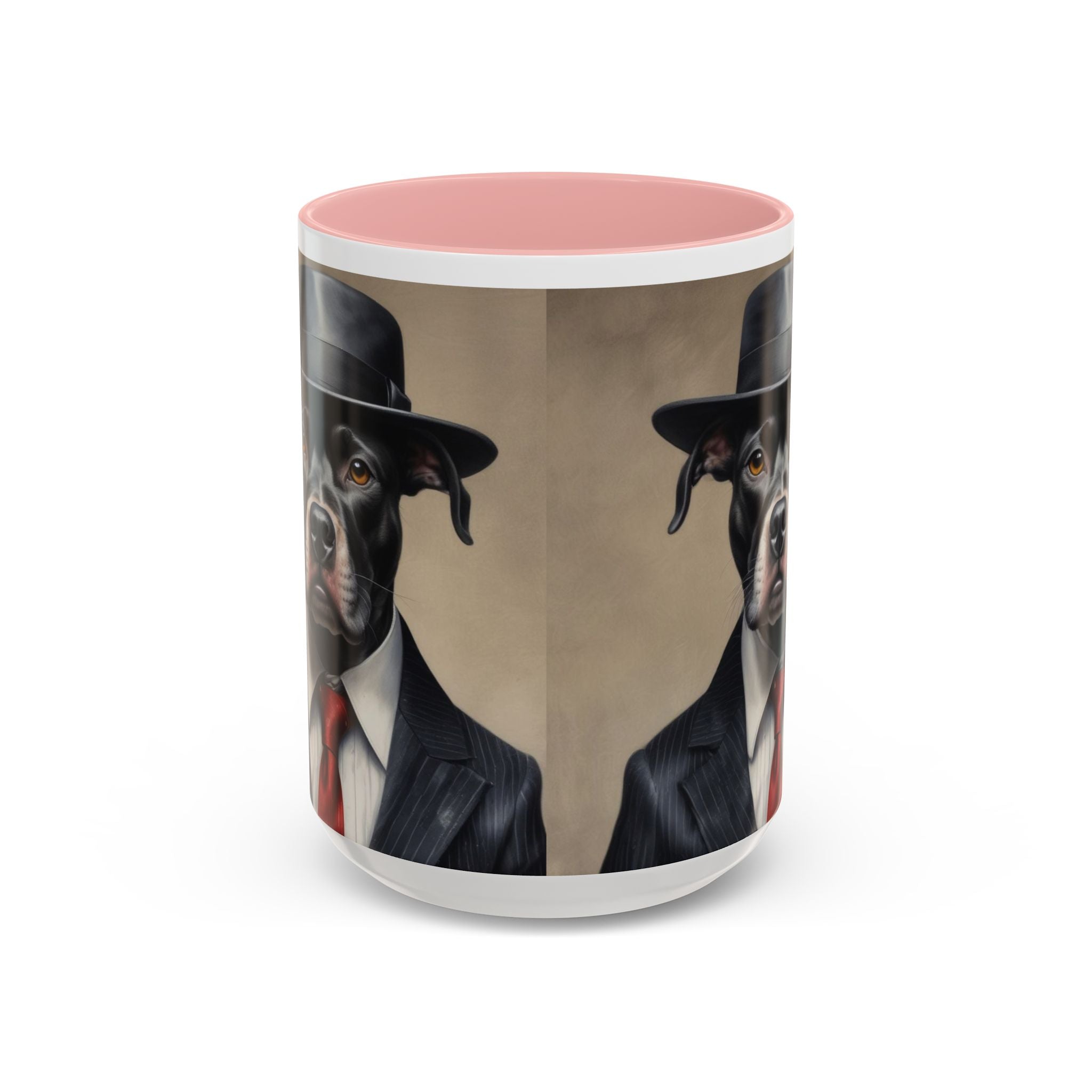 Mobster Pit Bull  Coffee Mug, Gangster Animal mug, Pet Lover Gift, Mafia Dog