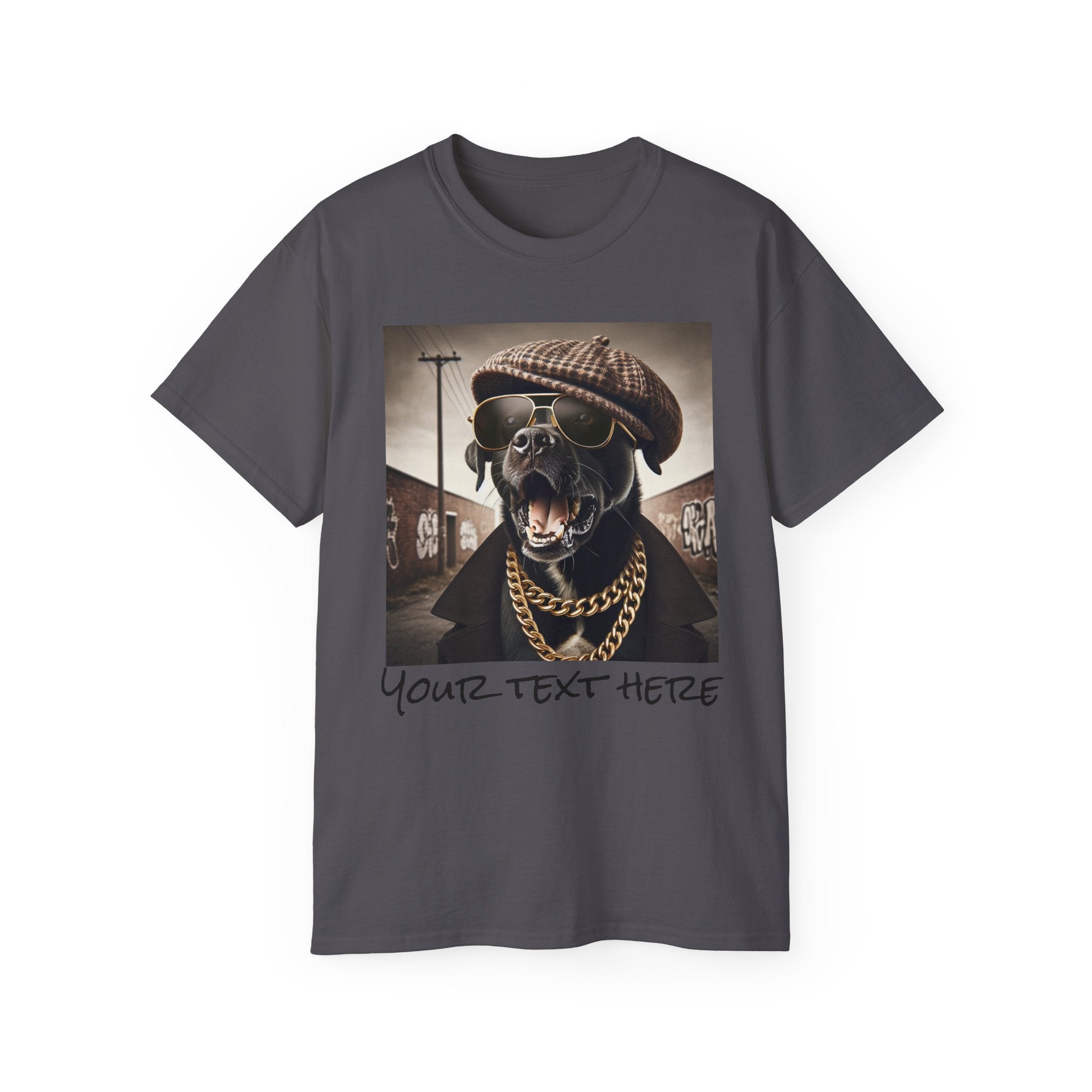 Mob Dog Unisex Tee, Mafia Dog Cotton T-shirt, Personalized Mobster Shirt, dog apparel