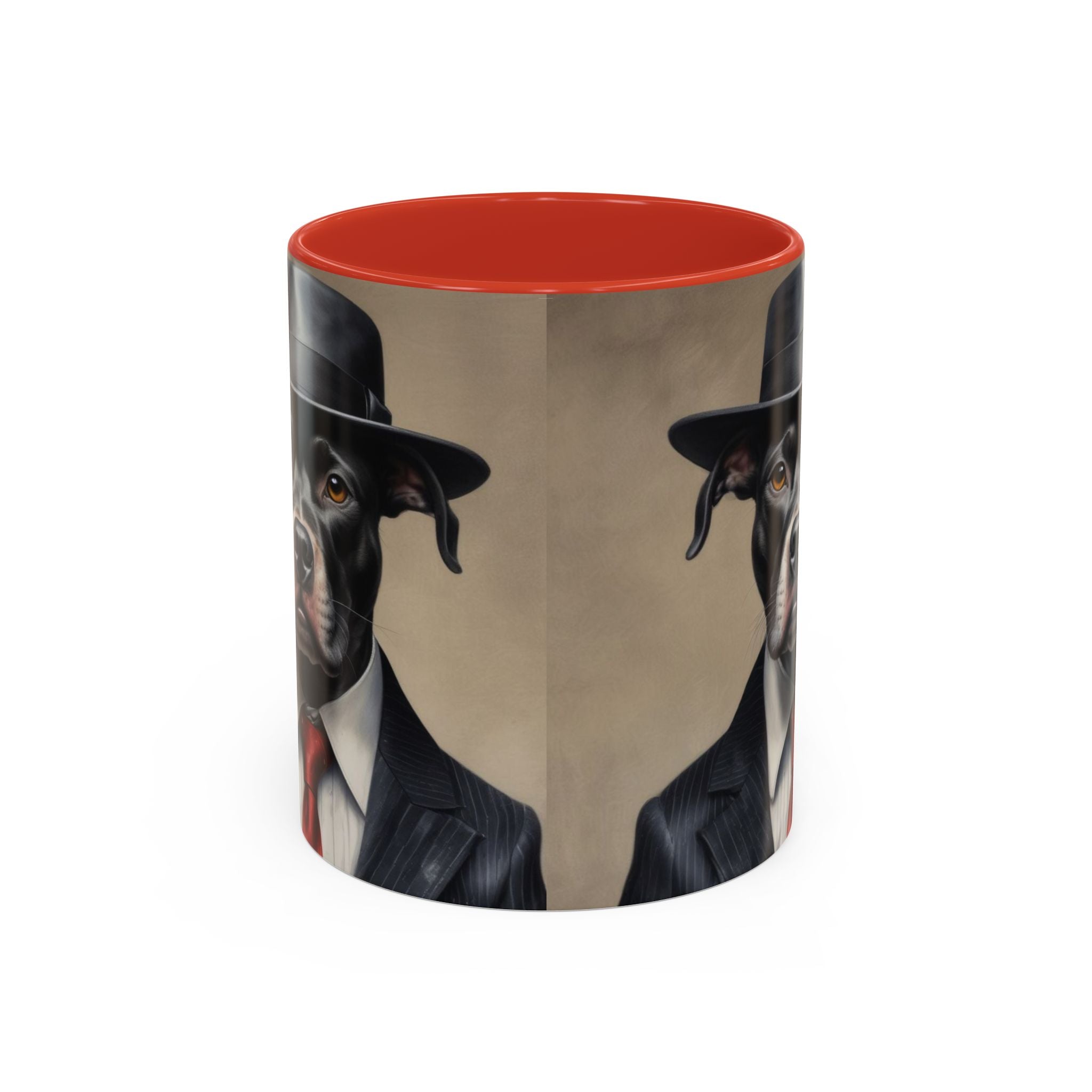 Mobster Pit Bull  Coffee Mug, Gangster Animal mug, Pet Lover Gift, Mafia Dog