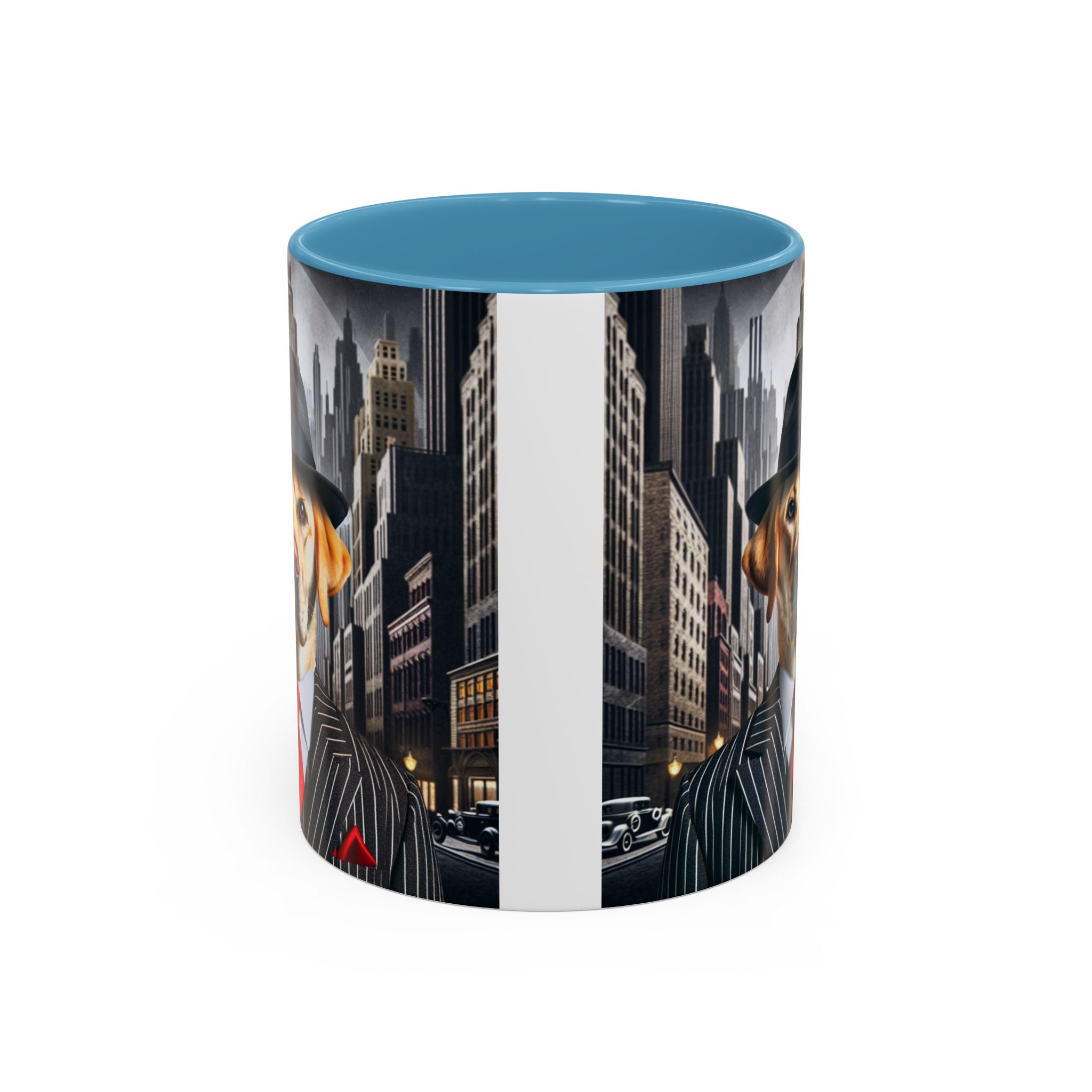 Yellow Lab Gangster Mug, Funny Dog Coffee Cup, Cute Pet Lover Gift,