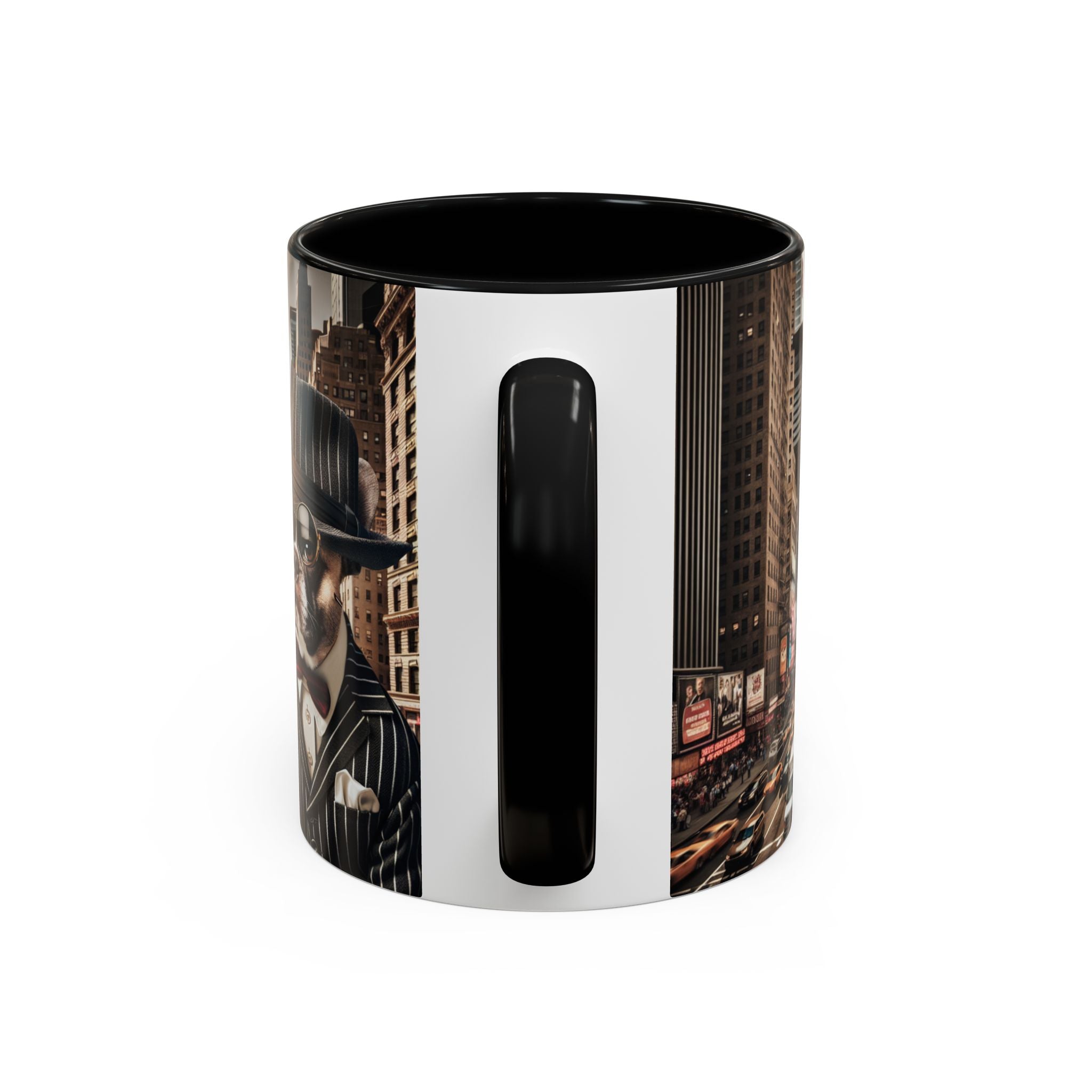 Pug Gangster Coffee Mug, fun dog coffee cup, Pug gift