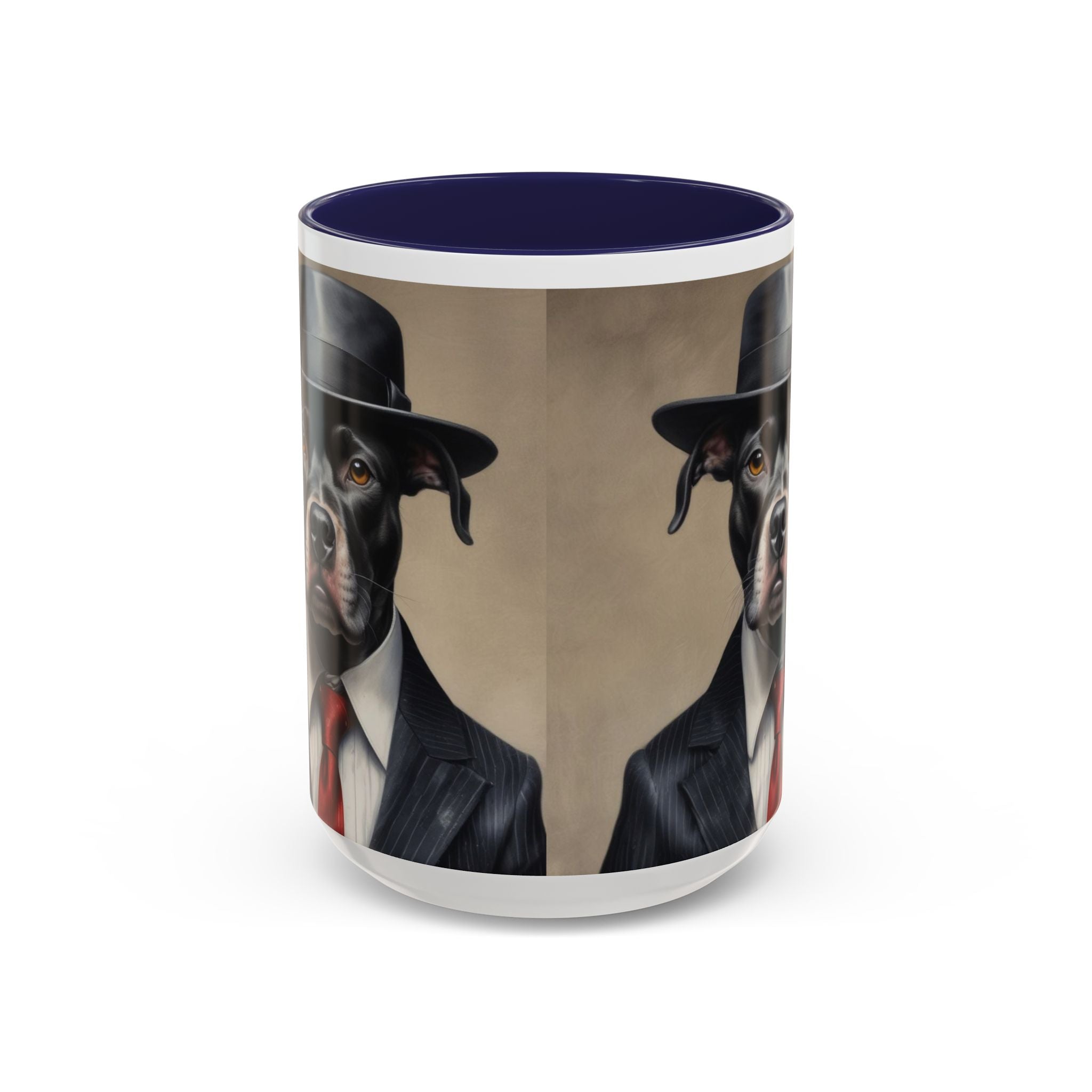 Mobster Pit Bull  Coffee Mug, Gangster Animal mug, Pet Lover Gift, Mafia Dog