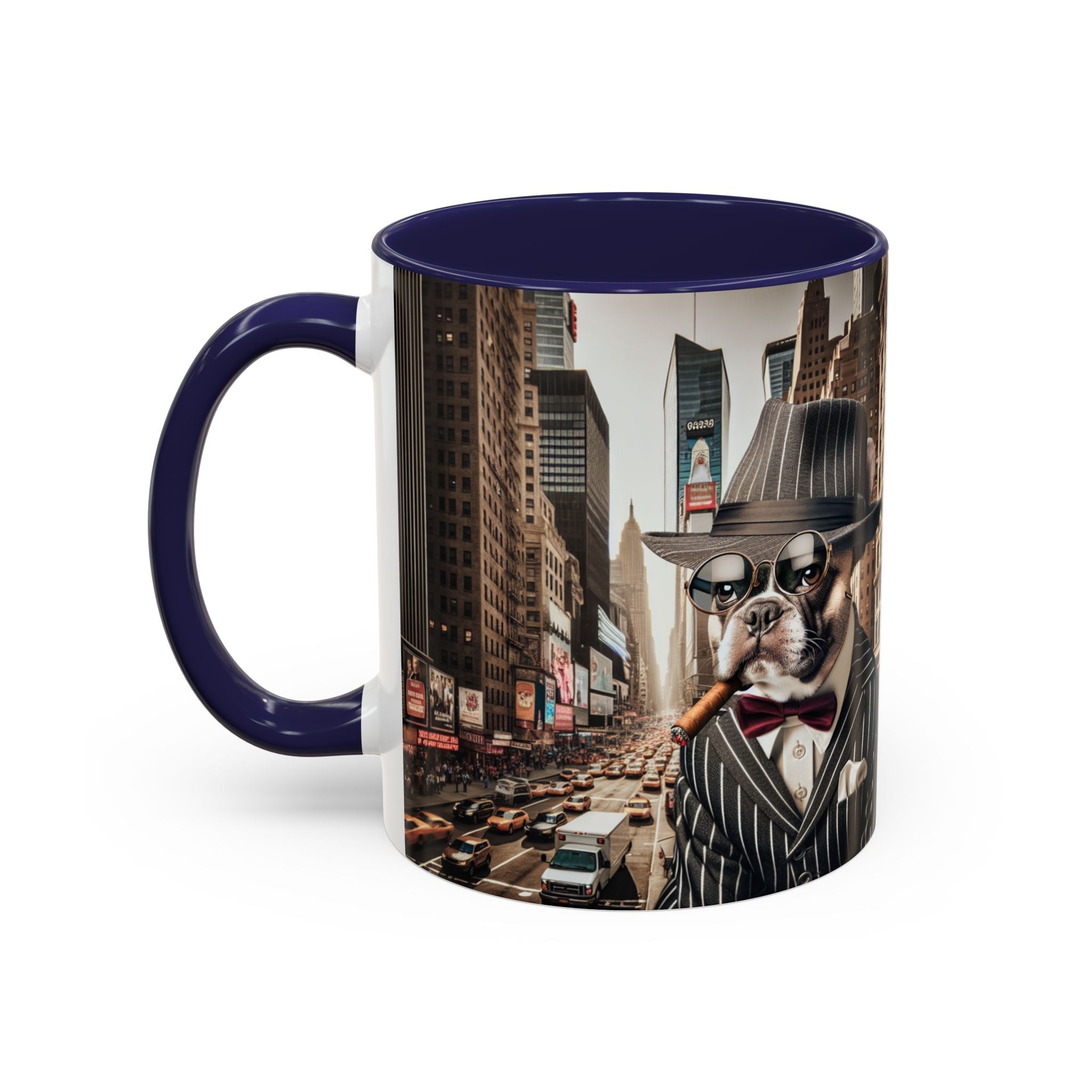 Pug Gangster Coffee Mug, fun dog coffee cup, Pug gift