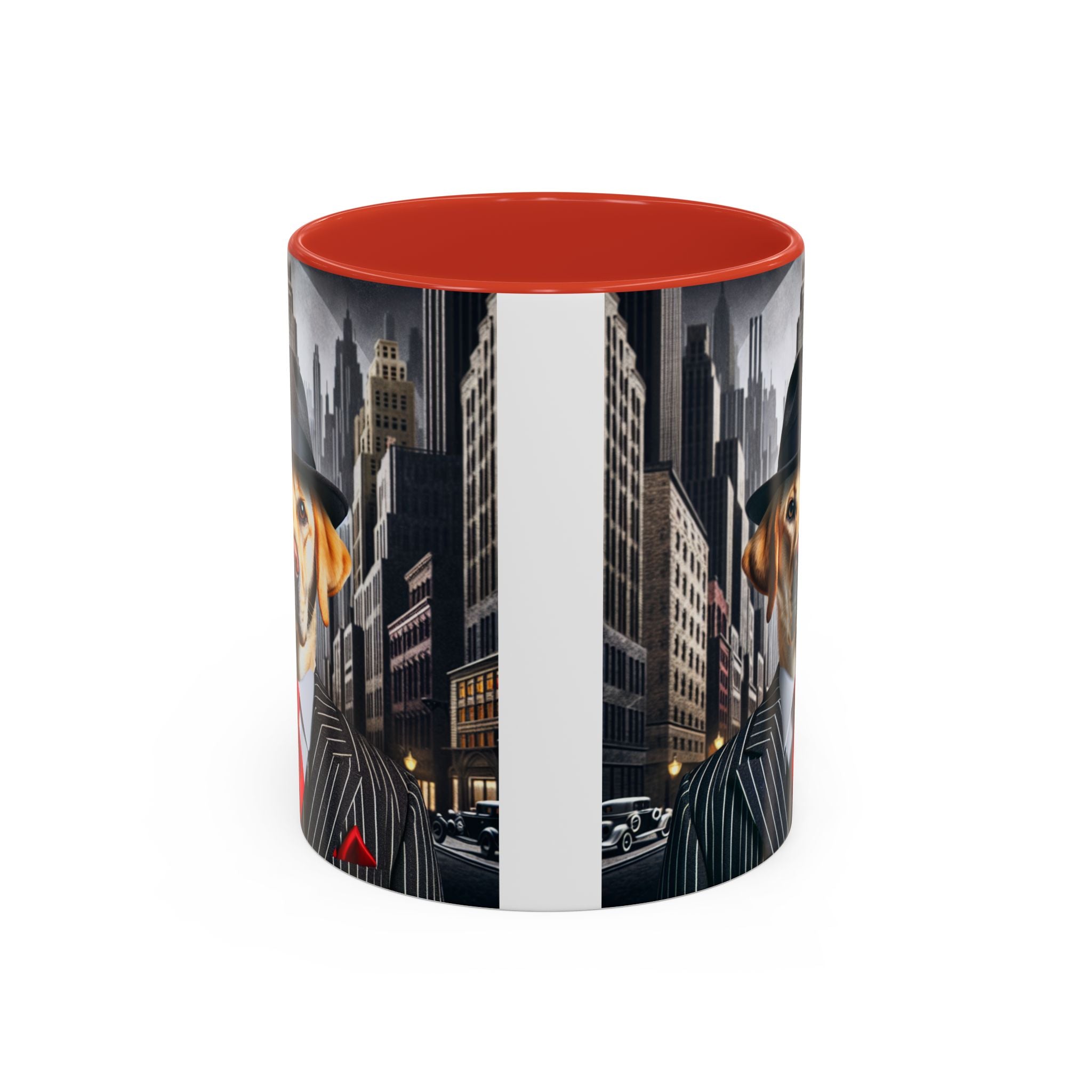 Yellow Lab Gangster Mug, Funny Dog Coffee Cup, Cute Pet Lover Gift,