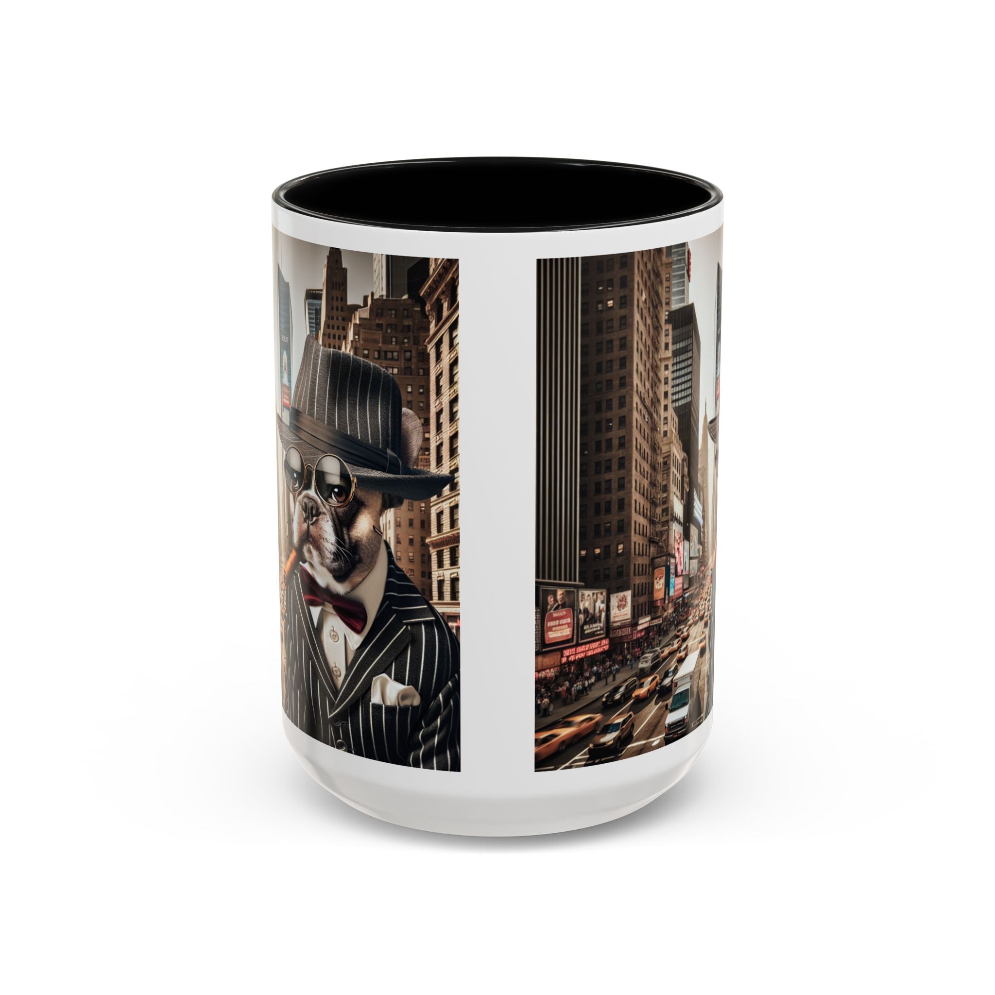 Pug Gangster Coffee Mug, fun dog coffee cup, Pug gift