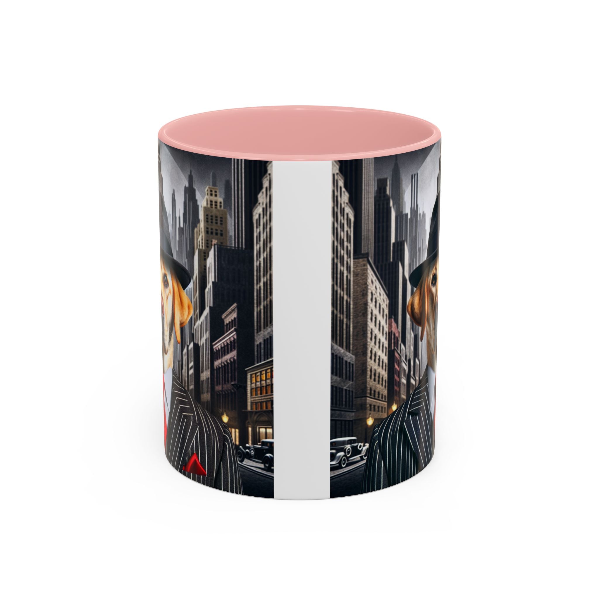 Yellow Lab Gangster Mug, Funny Dog Coffee Cup, Cute Pet Lover Gift,