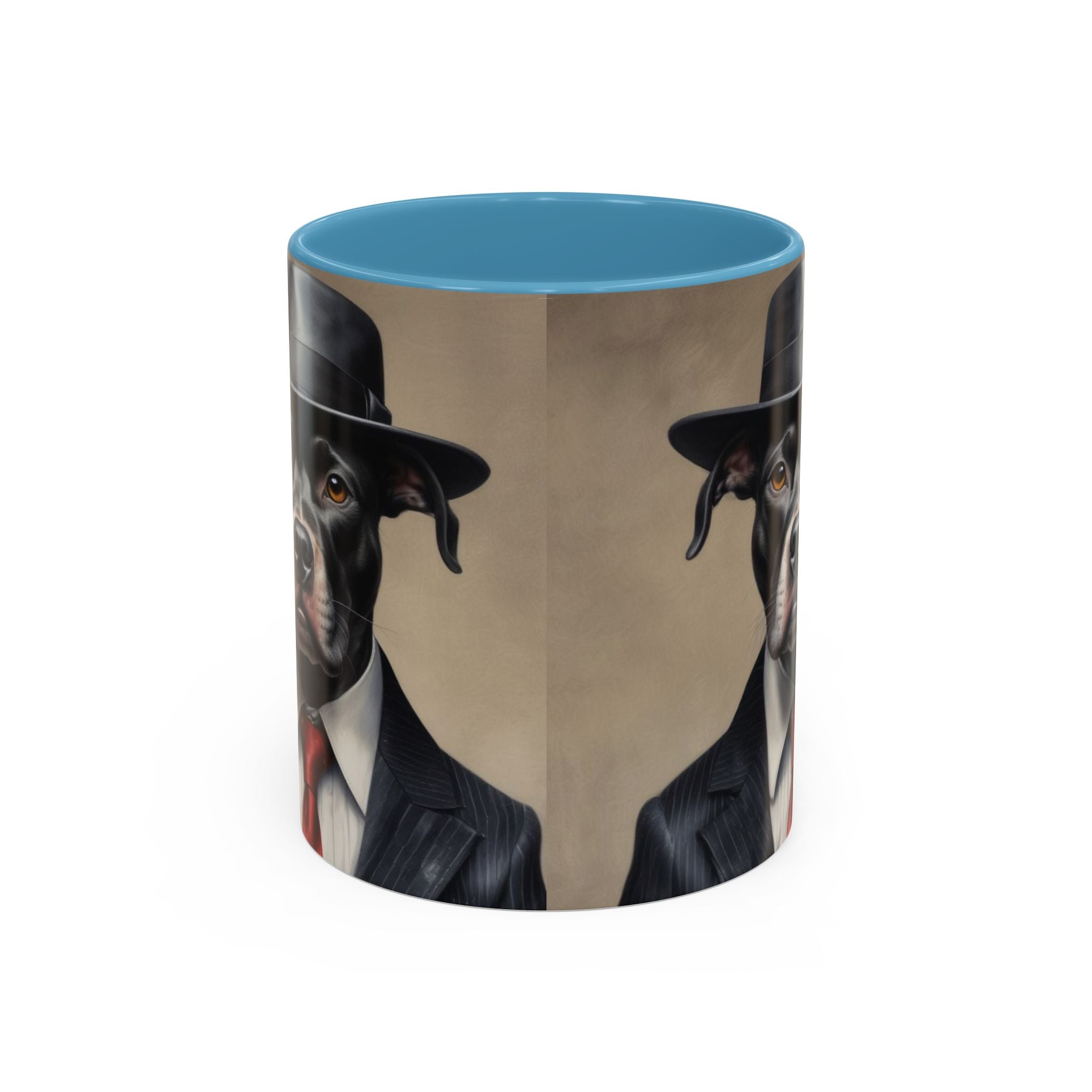 Mobster Pit Bull  Coffee Mug, Gangster Animal mug, Pet Lover Gift, Mafia Dog