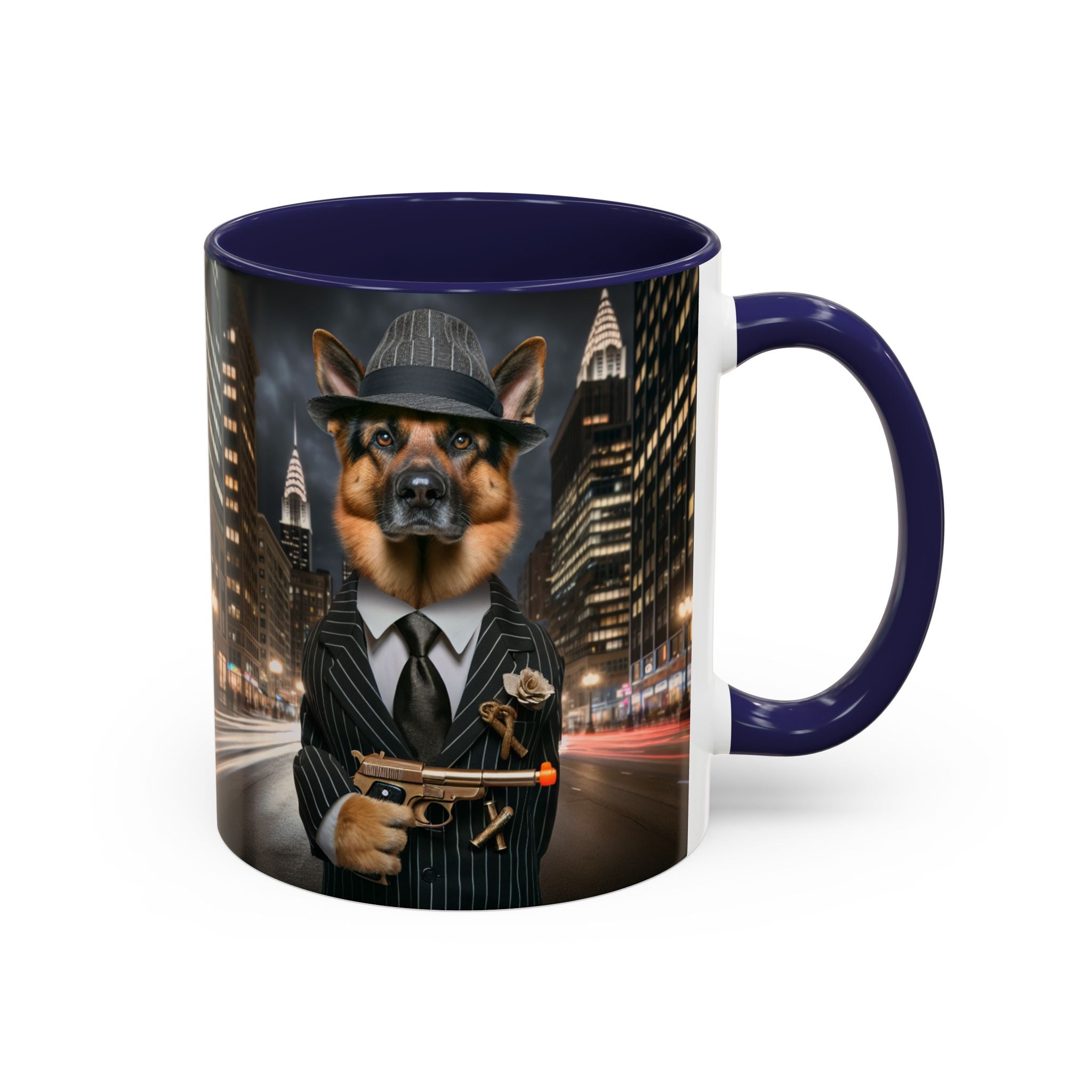 Gangster German Shepard mug, Funny Animal Gift, Novelty Mug, Pet Owner Present