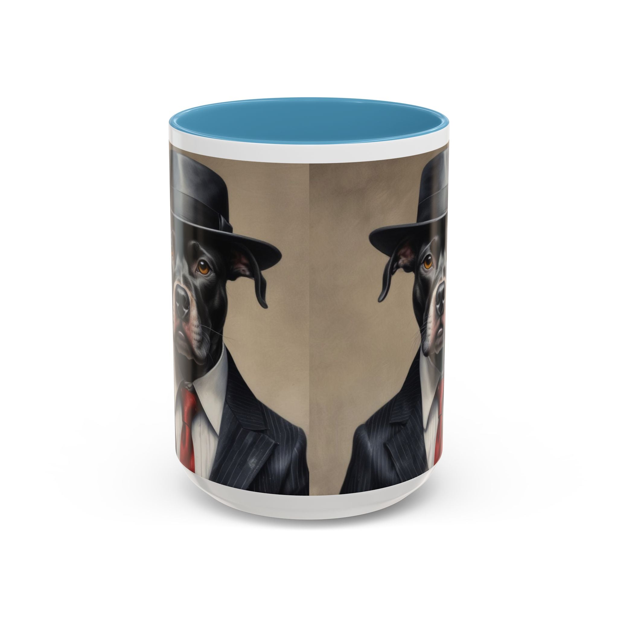 Mobster Pit Bull  Coffee Mug, Gangster Animal mug, Pet Lover Gift, Mafia Dog