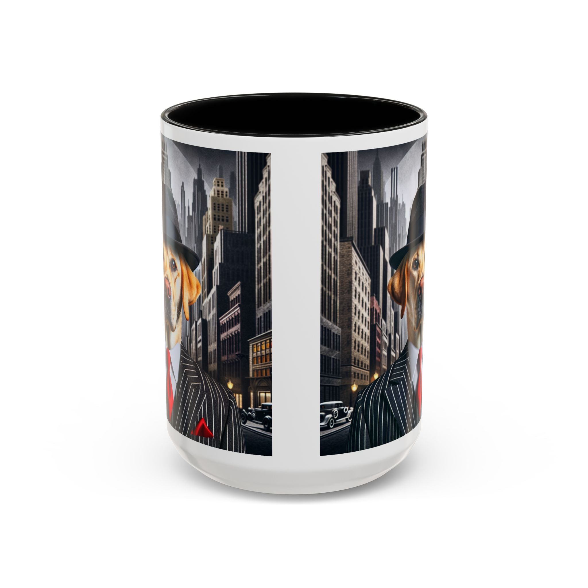 Yellow Lab Gangster Mug, Funny Dog Coffee Cup, Cute Pet Lover Gift,