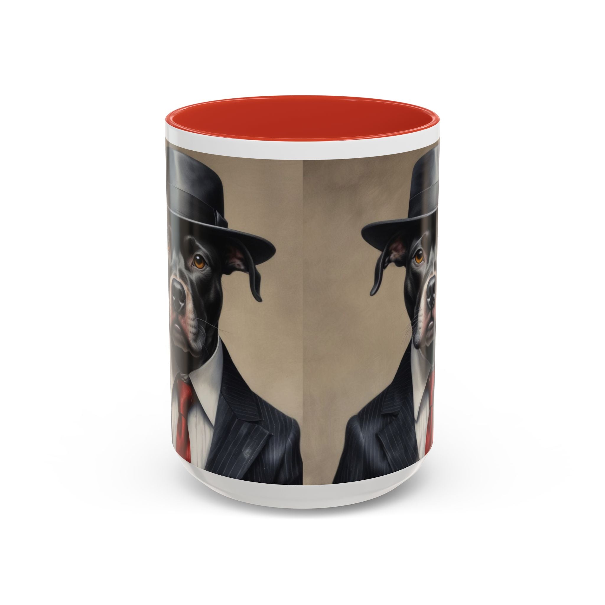 Mobster Pit Bull  Coffee Mug, Gangster Animal mug, Pet Lover Gift, Mafia Dog