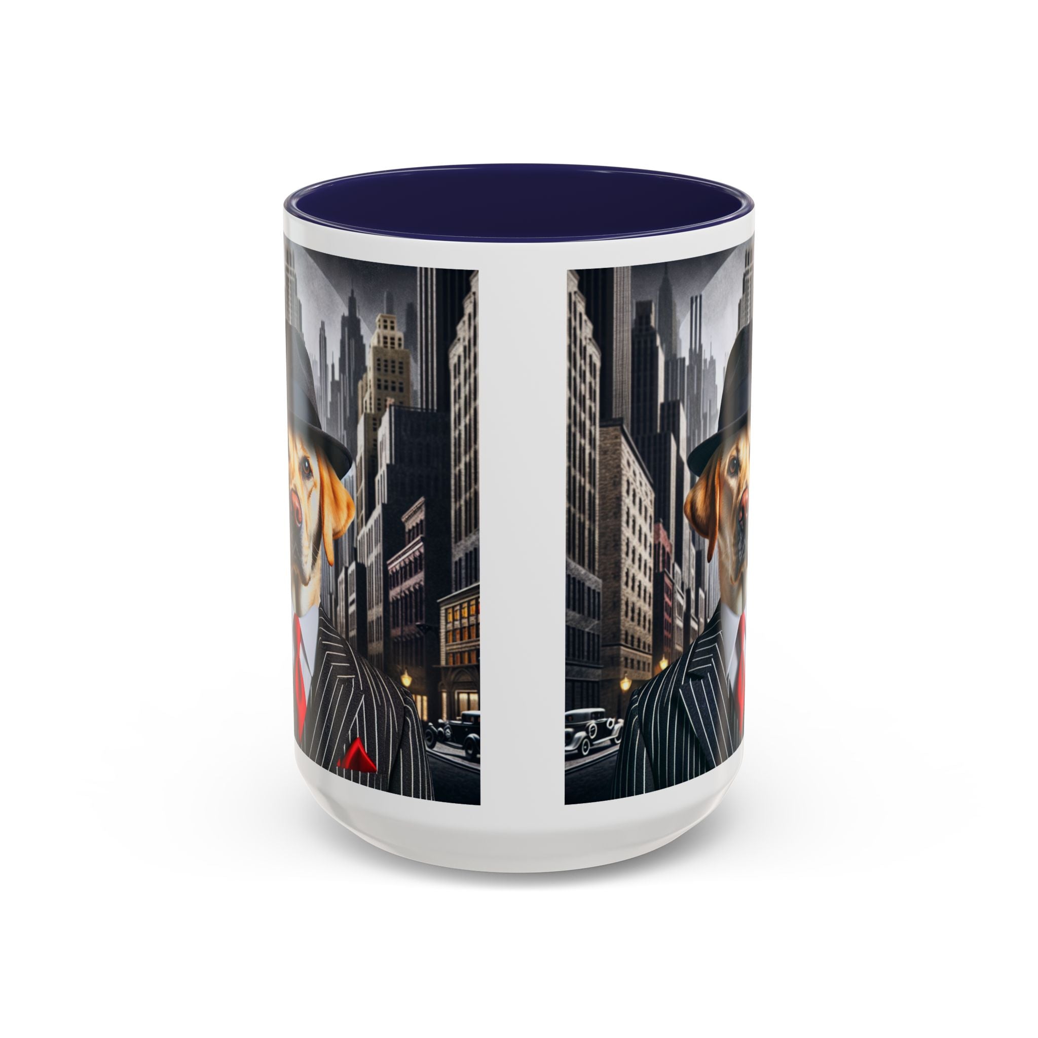 Yellow Lab Gangster Mug, Funny Dog Coffee Cup, Cute Pet Lover Gift,