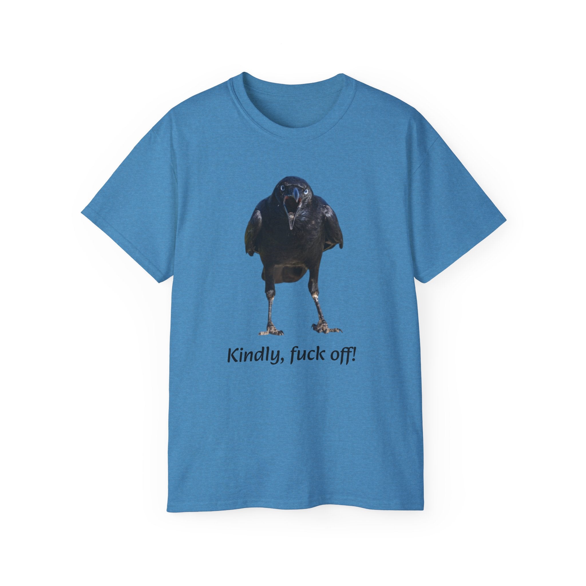 Bold Raven Tee, Bird Lovers Gift, Halloween Apparel, Unique Tee, crow tee